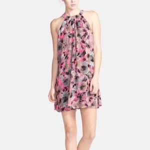 ASTR High Neck Floral Shift Dress